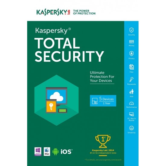 Kaspersky Total Security 1PC 1 Year